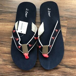 J. Crew Flamingo Flip Flip Sandals